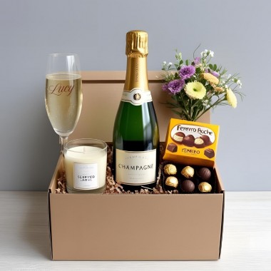 Celebra con champagne